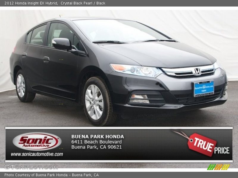 Crystal Black Pearl / Black 2012 Honda Insight EX Hybrid