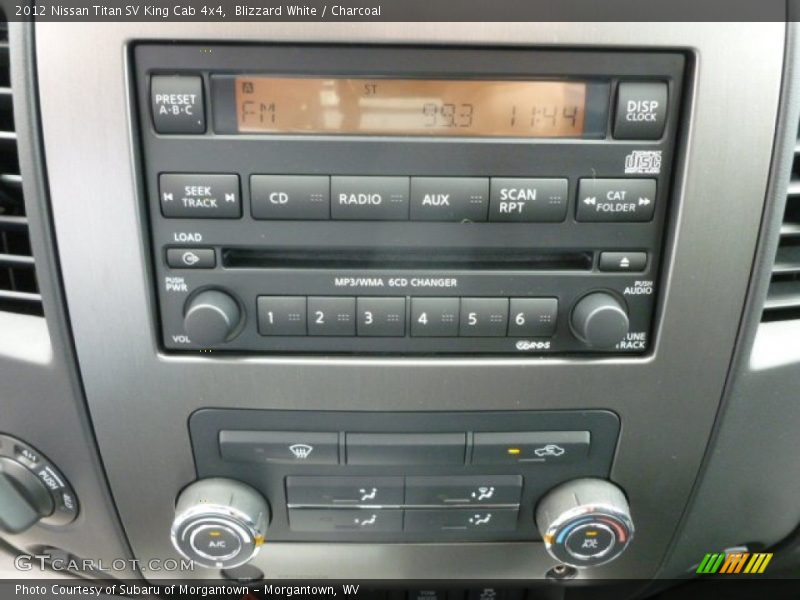 Controls of 2012 Titan SV King Cab 4x4