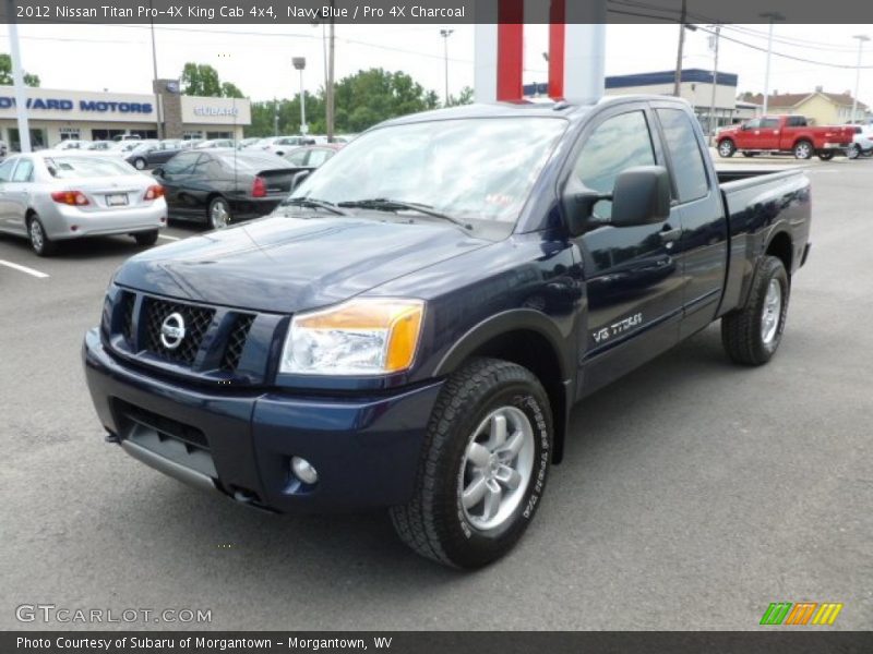 Front 3/4 View of 2012 Titan Pro-4X King Cab 4x4