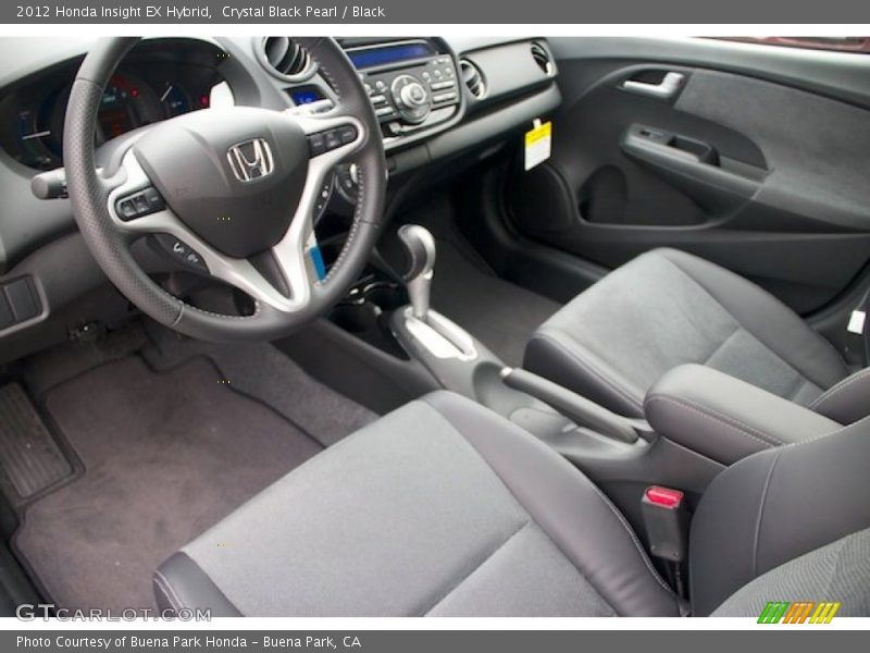 Crystal Black Pearl / Black 2012 Honda Insight EX Hybrid