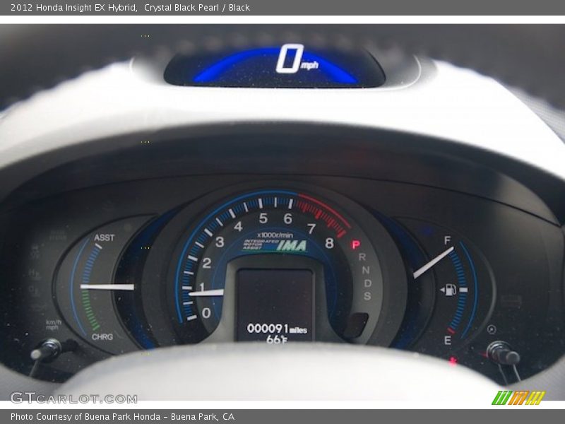 Crystal Black Pearl / Black 2012 Honda Insight EX Hybrid