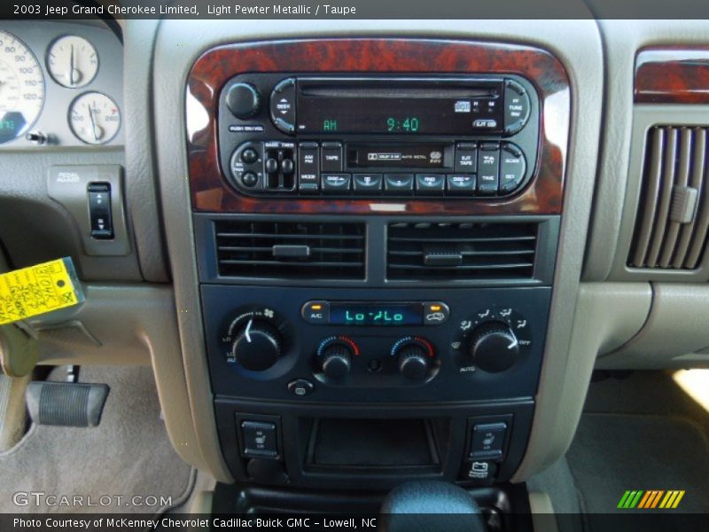 Controls of 2003 Grand Cherokee Limited