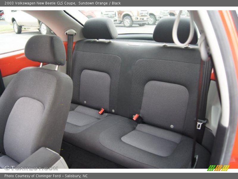Sundown Orange / Black 2003 Volkswagen New Beetle GLS Coupe