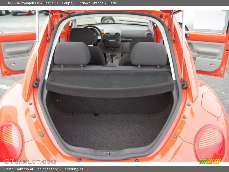Sundown Orange / Black 2003 Volkswagen New Beetle GLS Coupe