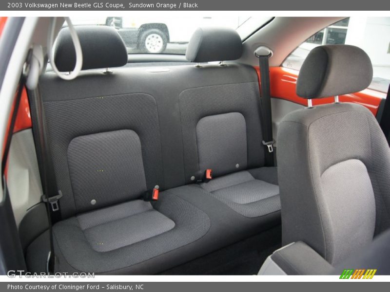 Sundown Orange / Black 2003 Volkswagen New Beetle GLS Coupe