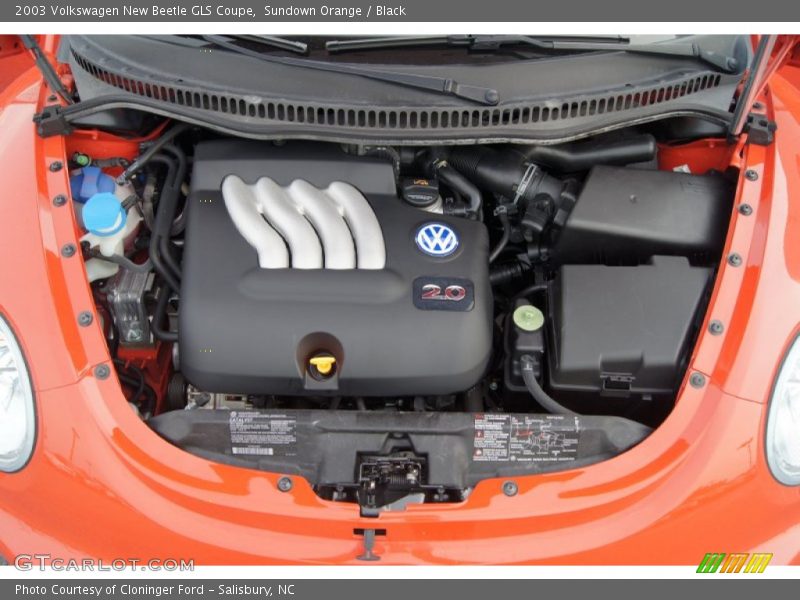 Sundown Orange / Black 2003 Volkswagen New Beetle GLS Coupe
