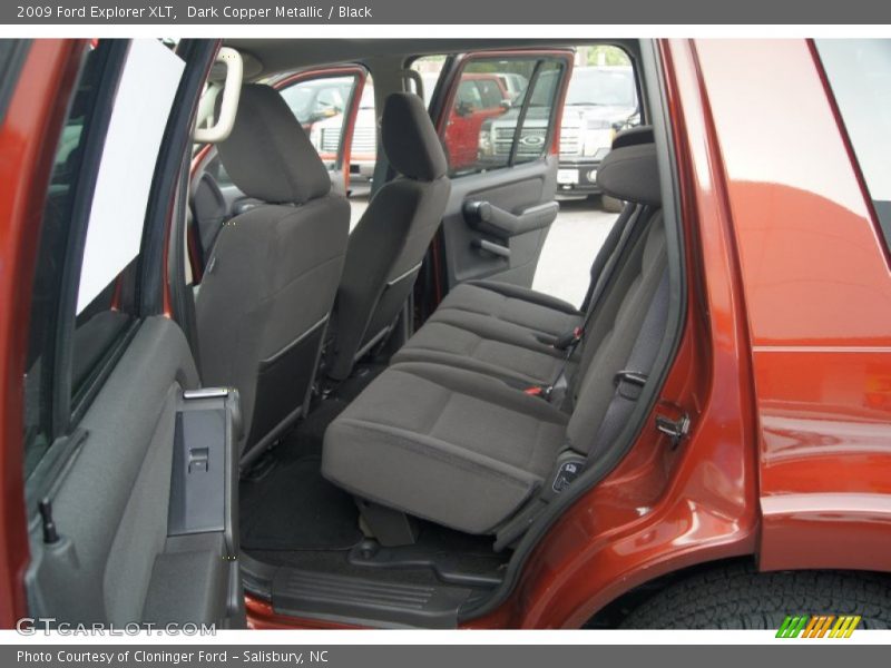 Dark Copper Metallic / Black 2009 Ford Explorer XLT