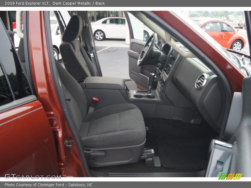 Dark Copper Metallic / Black 2009 Ford Explorer XLT
