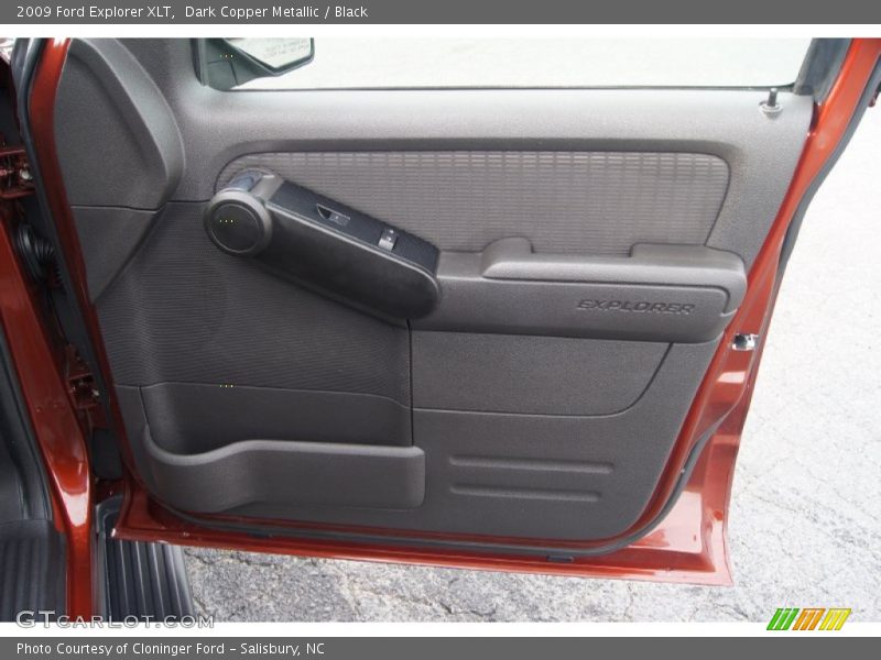 Dark Copper Metallic / Black 2009 Ford Explorer XLT