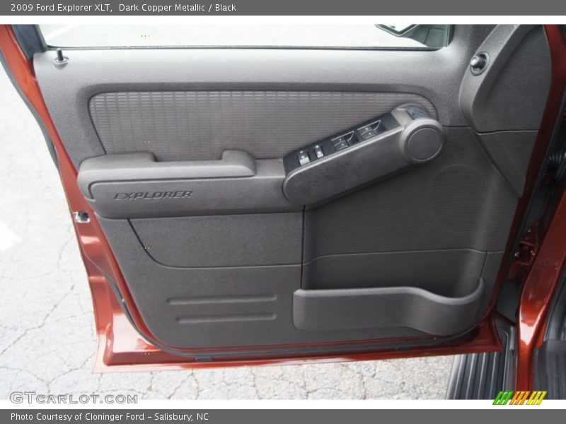 Dark Copper Metallic / Black 2009 Ford Explorer XLT