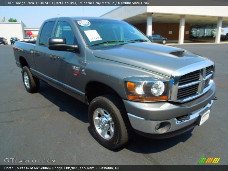 Mineral Gray Metallic / Medium Slate Gray 2007 Dodge Ram 3500 SLT Quad Cab 4x4