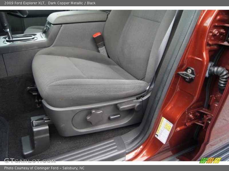 Dark Copper Metallic / Black 2009 Ford Explorer XLT