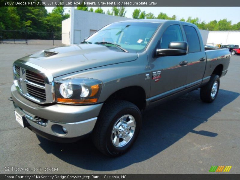 Mineral Gray Metallic / Medium Slate Gray 2007 Dodge Ram 3500 SLT Quad Cab 4x4