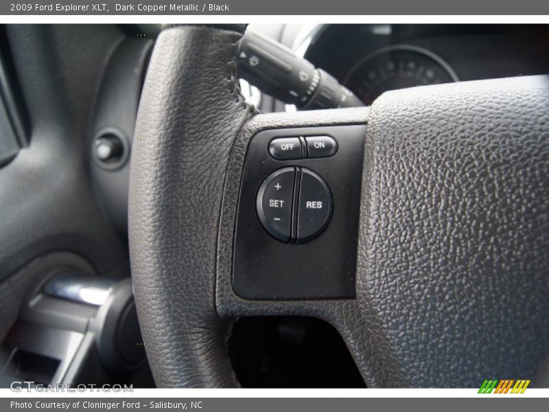 Dark Copper Metallic / Black 2009 Ford Explorer XLT