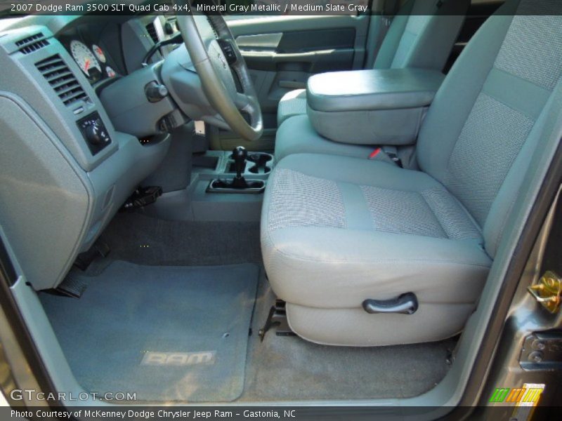 Mineral Gray Metallic / Medium Slate Gray 2007 Dodge Ram 3500 SLT Quad Cab 4x4