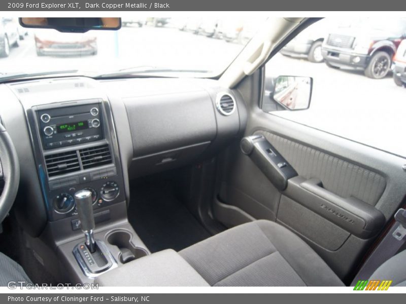 Dark Copper Metallic / Black 2009 Ford Explorer XLT