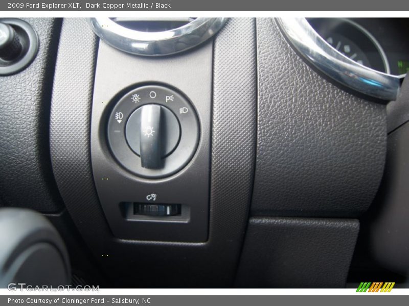 Dark Copper Metallic / Black 2009 Ford Explorer XLT