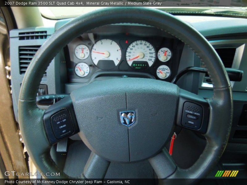 Mineral Gray Metallic / Medium Slate Gray 2007 Dodge Ram 3500 SLT Quad Cab 4x4