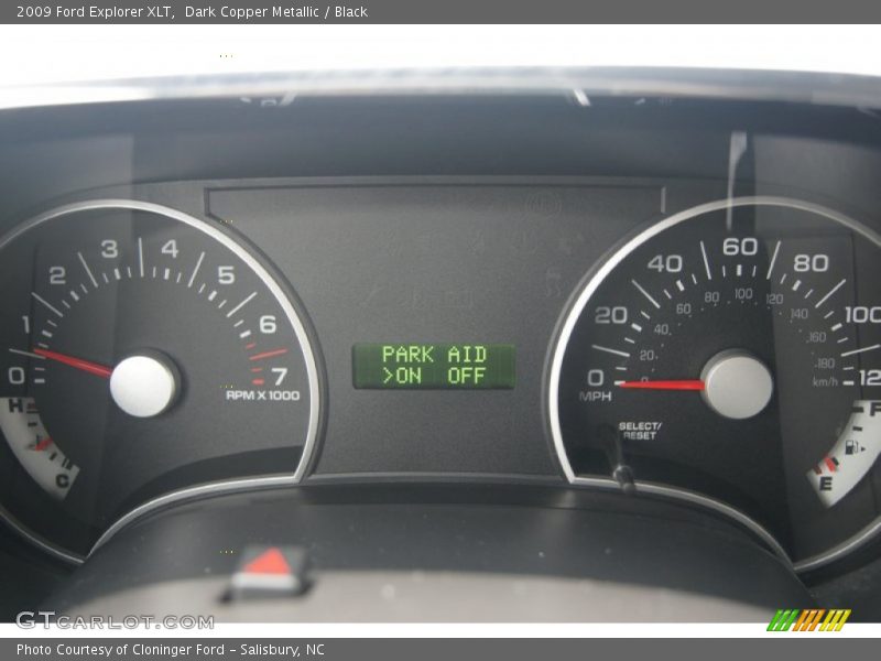 Dark Copper Metallic / Black 2009 Ford Explorer XLT