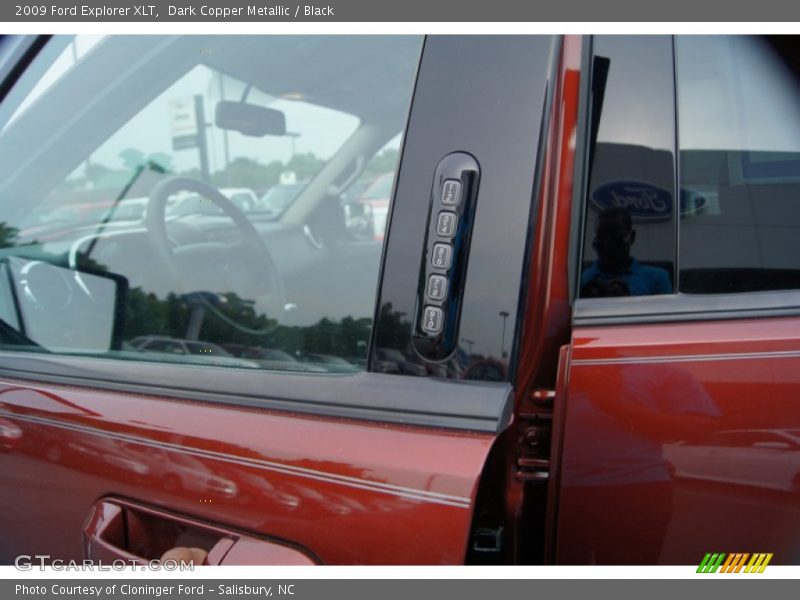 Dark Copper Metallic / Black 2009 Ford Explorer XLT