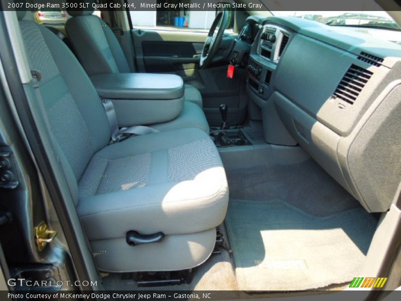 Mineral Gray Metallic / Medium Slate Gray 2007 Dodge Ram 3500 SLT Quad Cab 4x4