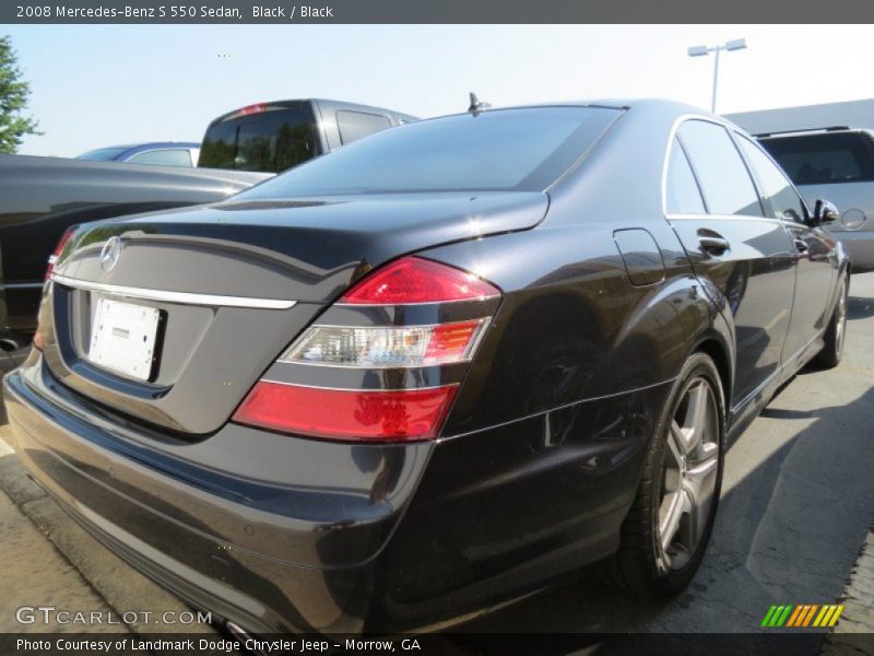 Black / Black 2008 Mercedes-Benz S 550 Sedan