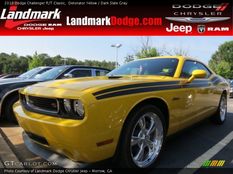Detonator Yellow / Dark Slate Gray 2010 Dodge Challenger R/T Classic
