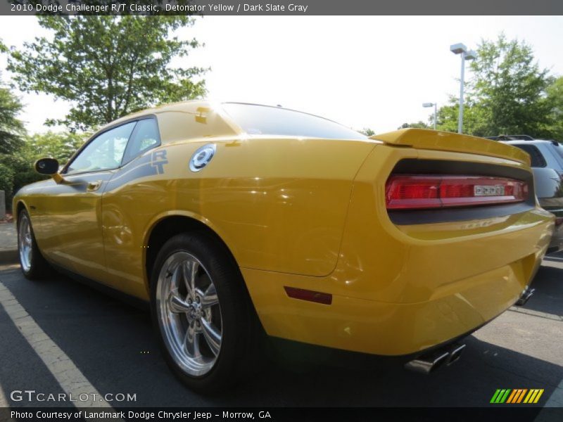 Detonator Yellow / Dark Slate Gray 2010 Dodge Challenger R/T Classic