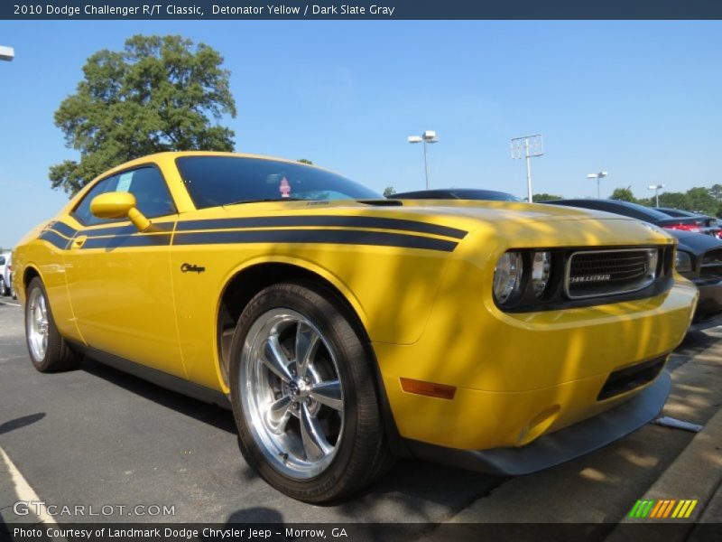 Detonator Yellow / Dark Slate Gray 2010 Dodge Challenger R/T Classic