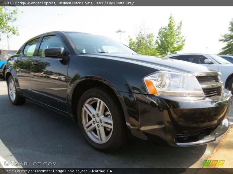 Brilliant Black Crystal Pearl / Dark Slate Gray 2010 Dodge Avenger Express