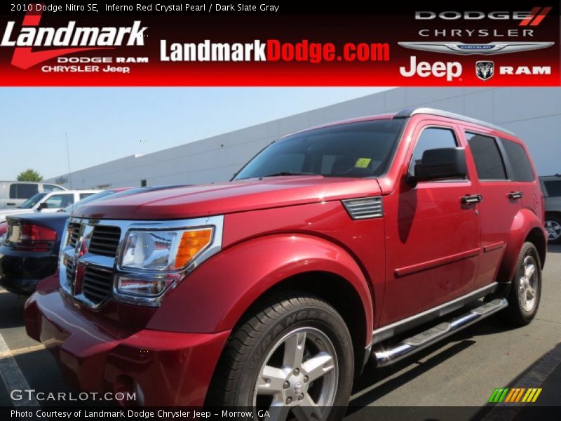 Inferno Red Crystal Pearl / Dark Slate Gray 2010 Dodge Nitro SE