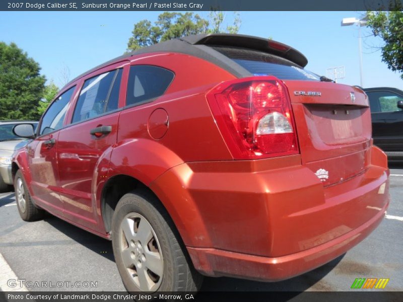 Sunburst Orange Pearl / Pastel Slate Gray 2007 Dodge Caliber SE
