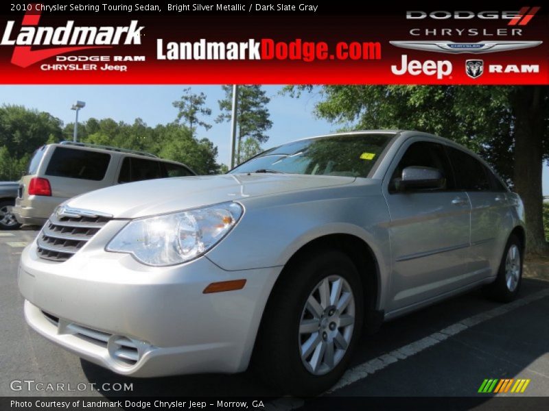 Bright Silver Metallic / Dark Slate Gray 2010 Chrysler Sebring Touring Sedan