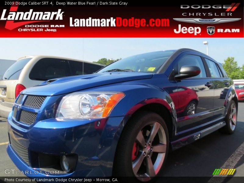 Deep Water Blue Pearl / Dark Slate Gray 2009 Dodge Caliber SRT 4