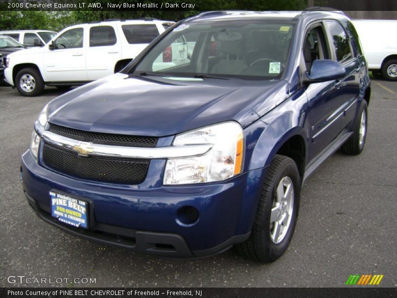 Navy Blue Metallic / Dark Gray 2008 Chevrolet Equinox LT AWD