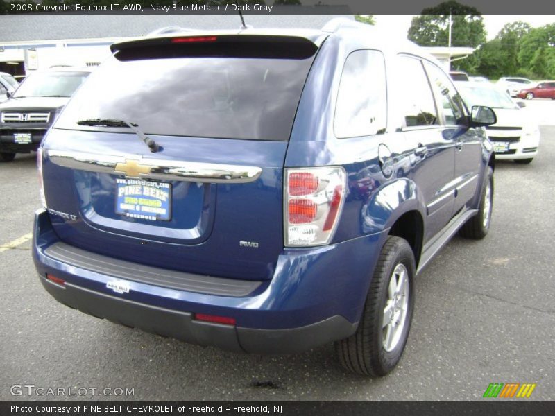 Navy Blue Metallic / Dark Gray 2008 Chevrolet Equinox LT AWD
