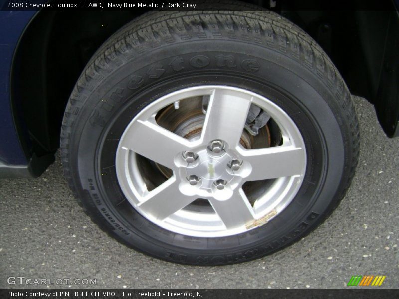 Navy Blue Metallic / Dark Gray 2008 Chevrolet Equinox LT AWD