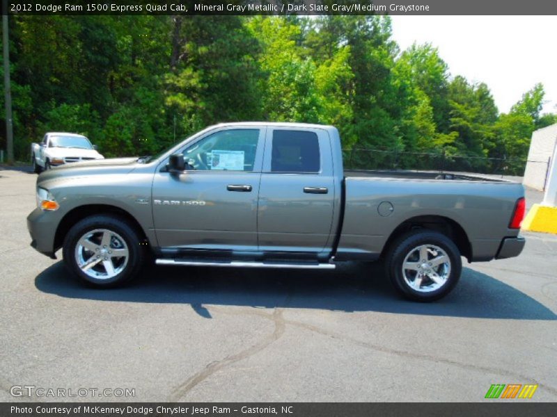 Mineral Gray Metallic / Dark Slate Gray/Medium Graystone 2012 Dodge Ram 1500 Express Quad Cab