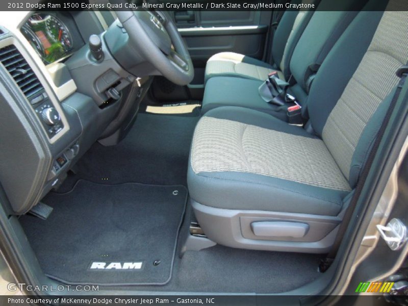 Mineral Gray Metallic / Dark Slate Gray/Medium Graystone 2012 Dodge Ram 1500 Express Quad Cab