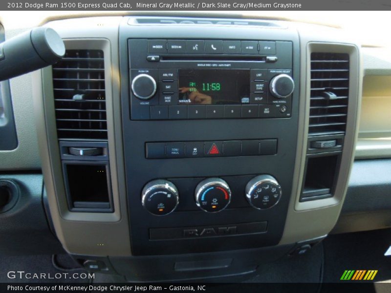 Controls of 2012 Ram 1500 Express Quad Cab