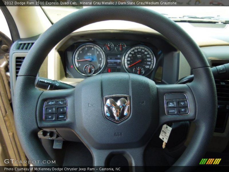 Mineral Gray Metallic / Dark Slate Gray/Medium Graystone 2012 Dodge Ram 1500 Express Quad Cab