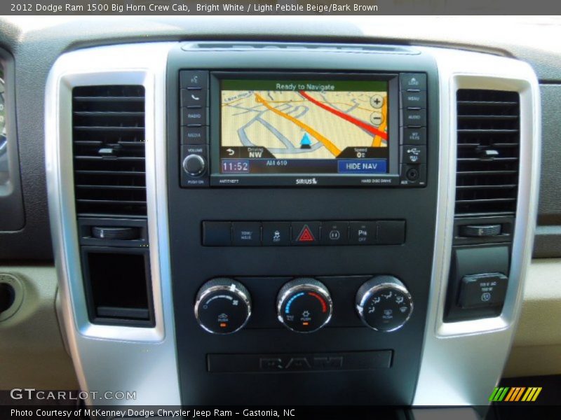 Navigation of 2012 Ram 1500 Big Horn Crew Cab