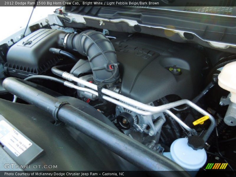 Bright White / Light Pebble Beige/Bark Brown 2012 Dodge Ram 1500 Big Horn Crew Cab