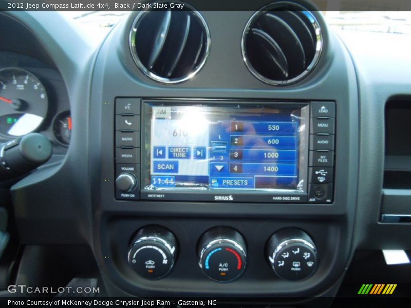 Black / Dark Slate Gray 2012 Jeep Compass Latitude 4x4