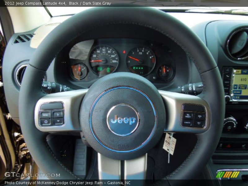 Black / Dark Slate Gray 2012 Jeep Compass Latitude 4x4