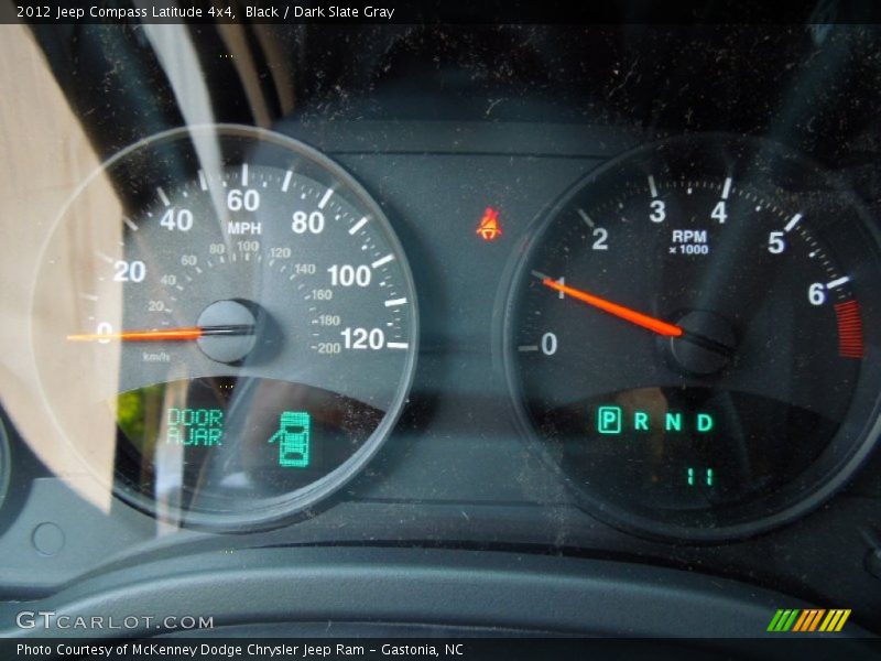 Black / Dark Slate Gray 2012 Jeep Compass Latitude 4x4