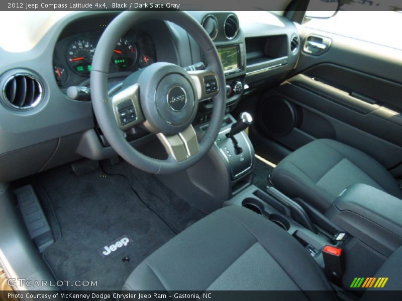 Black / Dark Slate Gray 2012 Jeep Compass Latitude 4x4