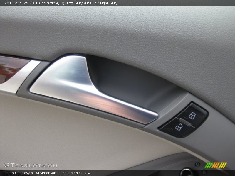 Quartz Grey Metallic / Light Grey 2011 Audi A5 2.0T Convertible