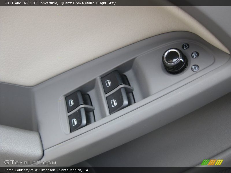 Quartz Grey Metallic / Light Grey 2011 Audi A5 2.0T Convertible