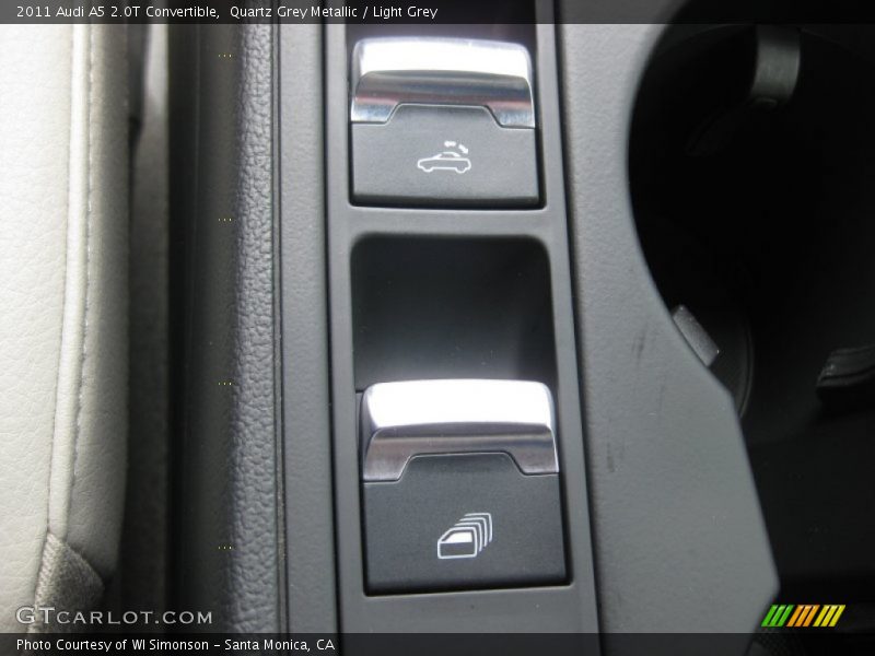 Quartz Grey Metallic / Light Grey 2011 Audi A5 2.0T Convertible